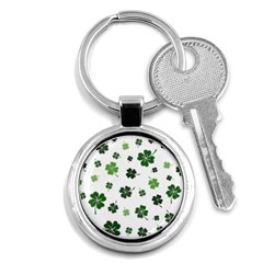 St Patricks Day Pattern Key Chain (round) by Valentinaart