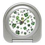 St Patricks day pattern Travel Alarm Clock Front