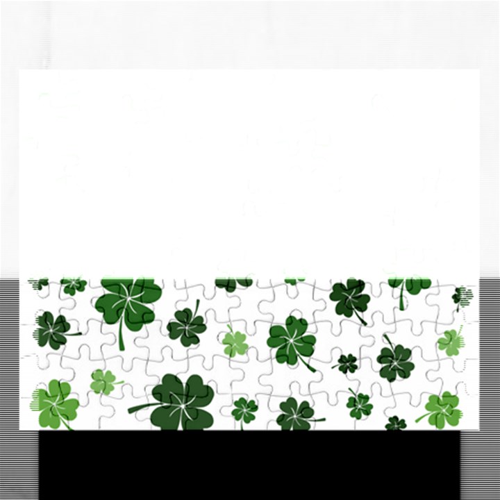 St Patricks day pattern Rectangular Jigsaw Puzzl