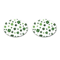 St Patricks Day Pattern Cufflinks (oval) by Valentinaart