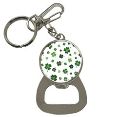 St Patricks Day Pattern Bottle Opener Key Chain by Valentinaart