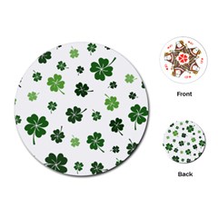 St Patricks Day Pattern Playing Cards Single Design (round) by Valentinaart