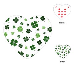 St Patricks day pattern Playing Cards Single Design (Heart)