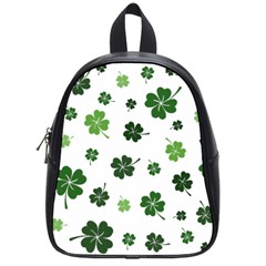 St Patricks Day Pattern School Bag (small) by Valentinaart