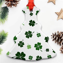 St Patricks Day Pattern Christmas Tree Ornament (two Sides)