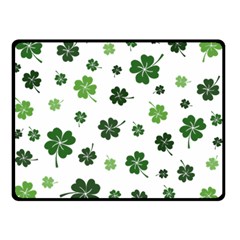 St Patricks Day Pattern Double Sided Fleece Blanket (small)  by Valentinaart