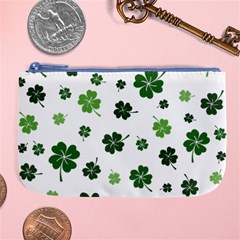 St Patricks Day Pattern Large Coin Purse by Valentinaart