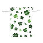 St Patricks day pattern Lightweight Drawstring Pouch (L) Back