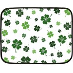 St Patricks day pattern Double Sided Fleece Blanket (Mini)  35 x27  Blanket Back