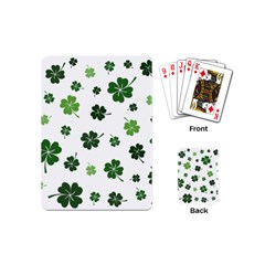 St Patricks Day Pattern Playing Cards Single Design (mini) by Valentinaart