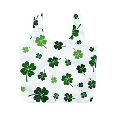 St Patricks Day Pattern Full Print Recycle Bag (m) by Valentinaart