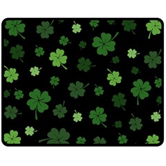 St Patricks Day Fleece Blanket (medium)  by Valentinaart