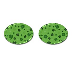 St Patricks Day Cufflinks (oval) by Valentinaart