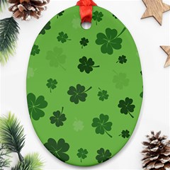 St Patricks Day Oval Ornament (two Sides)