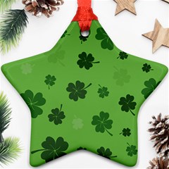 St Patricks Day Star Ornament (two Sides) by Valentinaart