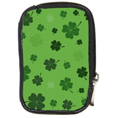 St Patricks Day Compact Camera Leather Case by Valentinaart