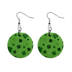 St Patricks Day Mini Button Earrings by Valentinaart