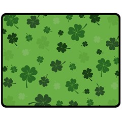 St Patricks Day Fleece Blanket (medium)  by Valentinaart