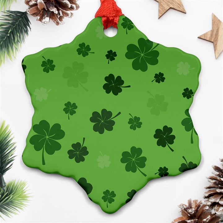 St patricks day Ornament (Snowflake)