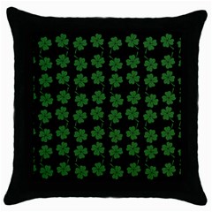 St Patricks Day Throw Pillow Case (black) by Valentinaart