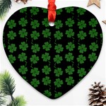 St patricks day Heart Ornament (Two Sides) Back