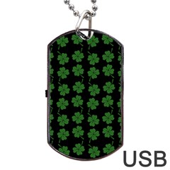 St Patricks Day Dog Tag Usb Flash (one Side) by Valentinaart