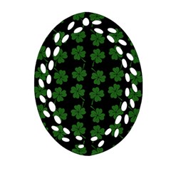 St Patricks Day Oval Filigree Ornament (two Sides) by Valentinaart