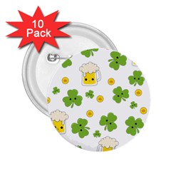 St Patricks Day 2 25  Buttons (10 Pack)  by Valentinaart