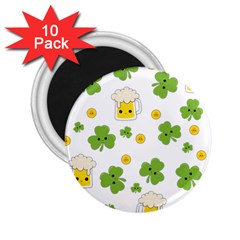 St Patricks Day 2 25  Magnets (10 Pack)  by Valentinaart