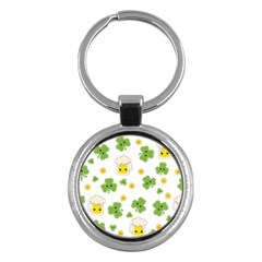 St Patricks Day Key Chain (round) by Valentinaart