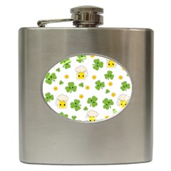 St Patricks Day Hip Flask (6 Oz) by Valentinaart