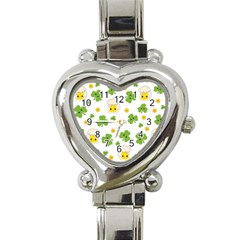 St Patricks Day Heart Italian Charm Watch by Valentinaart