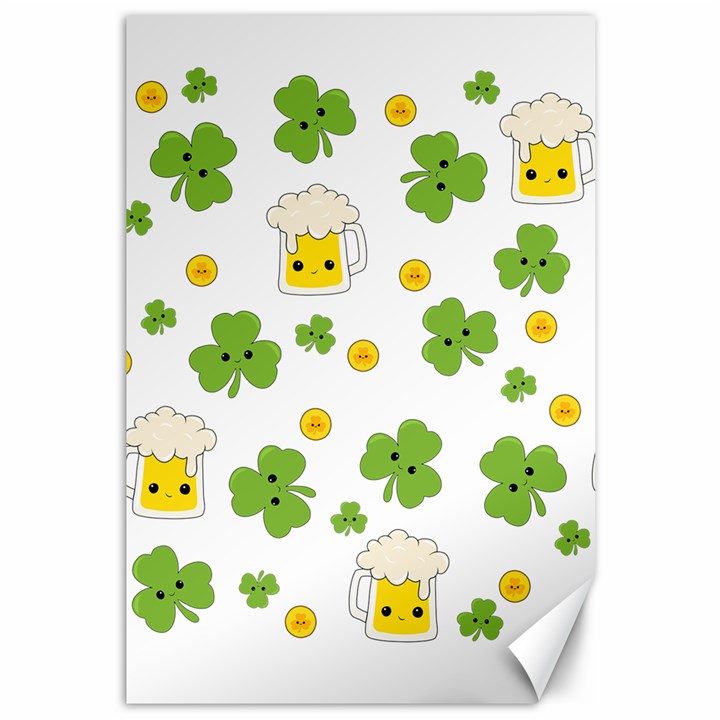 St patricks day Canvas 12  x 18 