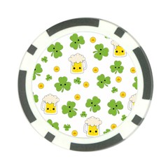 St Patricks Day Poker Chip Card Guard by Valentinaart