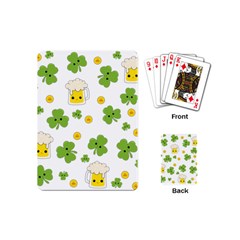 St Patricks Day Playing Cards Single Design (mini) by Valentinaart