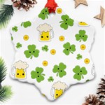 St patricks day Ornament (Snowflake) Front