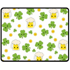 St Patricks Day Double Sided Fleece Blanket (medium) 