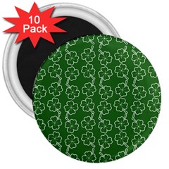 St Patricks Day 3  Magnets (10 Pack)  by Valentinaart