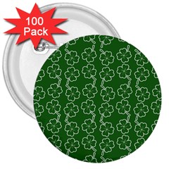 St Patricks Day 3  Buttons (100 Pack)  by Valentinaart