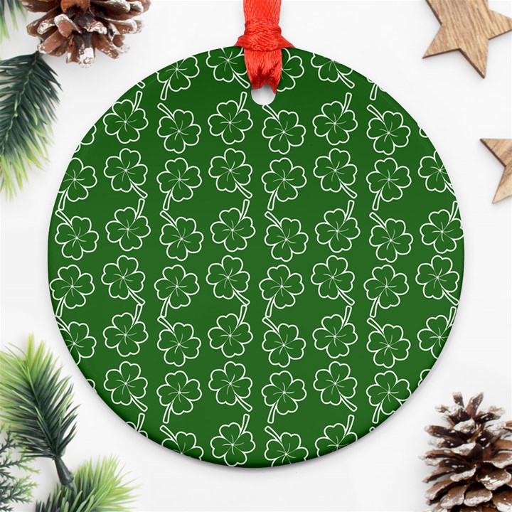 St patricks day Round Ornament (Two Sides)