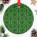 St patricks day Round Ornament (Two Sides) Back