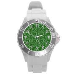 St Patricks Day Round Plastic Sport Watch (l) by Valentinaart