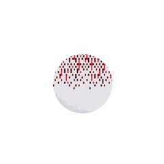 Red And White Matrix Patterned Design 1  Mini Magnets by dflcprintsclothing