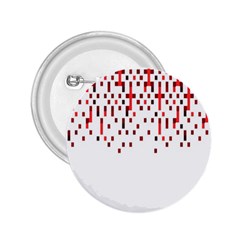 Red And White Matrix Patterned Design 2 25  Buttons by dflcprintsclothing