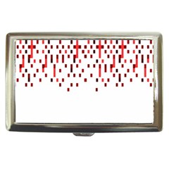 Red And White Matrix Patterned Design Cigarette Money Case by dflcprintsclothing