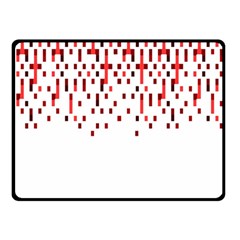 Red And White Matrix Patterned Design Double Sided Fleece Blanket (small)  by dflcprintsclothing