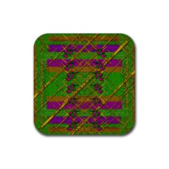 Sakura  Branches A Gift Of Love Rubber Coaster (square)  by pepitasart