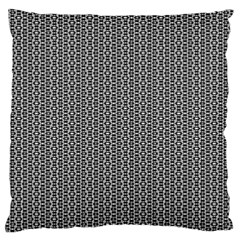 Black And White Triangles Large Flano Cushion Case (two Sides)