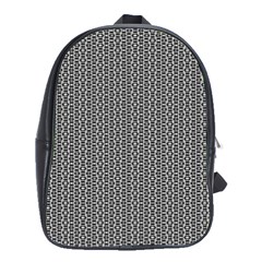 Black And White Triangles School Bag (large) by Sparkle