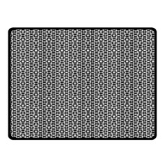 Black And White Triangles Fleece Blanket (small) by Sparkle